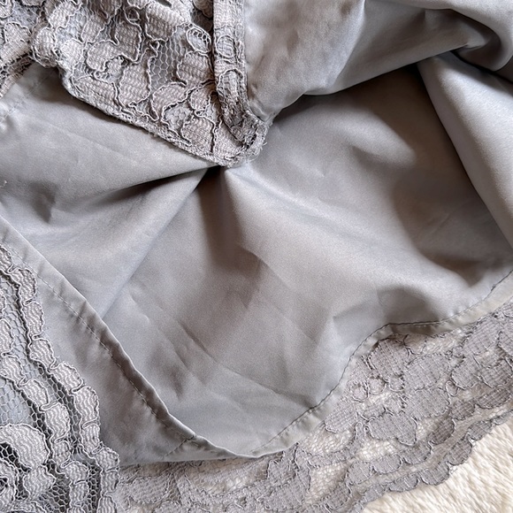 DAVID’S BRIDAL Grey Formal Strapless Dress - Picture 8 of 8